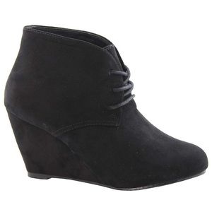 Black Suede Booties